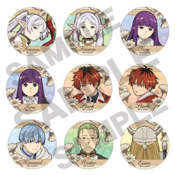 Frieren: Beyond Journey`s End Trading Can Badge (Set of 9) 葬送的芙莉蓮 襟章 Crux