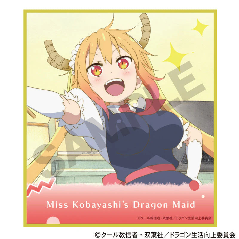 Miss Kobayashi's Dragon Maid trading mini colored paper (set of 10) 小林家的龍女僕 色紙