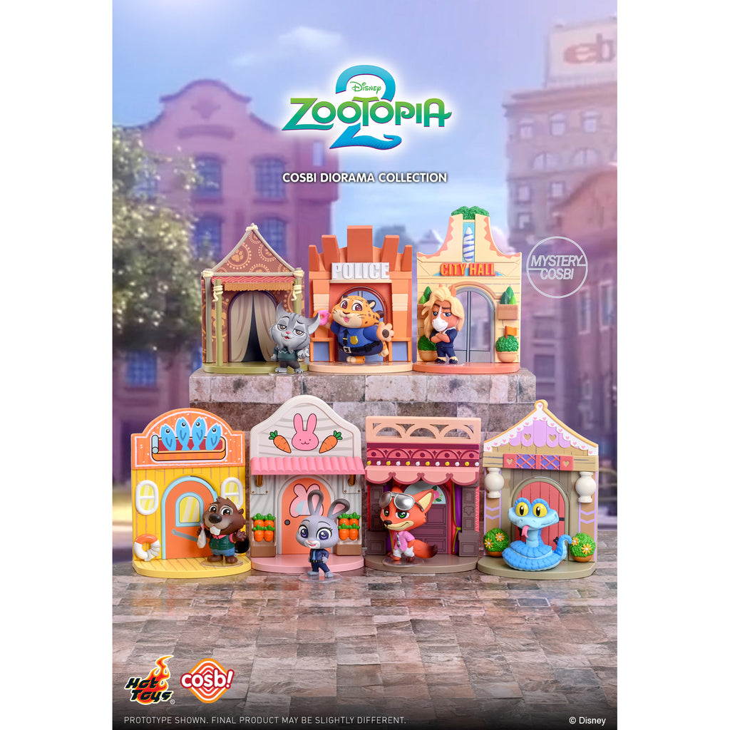 Hot toys - Zootopia 2 Cosbi Diorama Collection (set of 6) 優獸大都會 動物 城