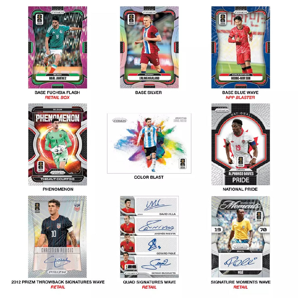 2025 - 26 Prizm World Cup Soccer Mega 足球 世界盃 收藏卡牌