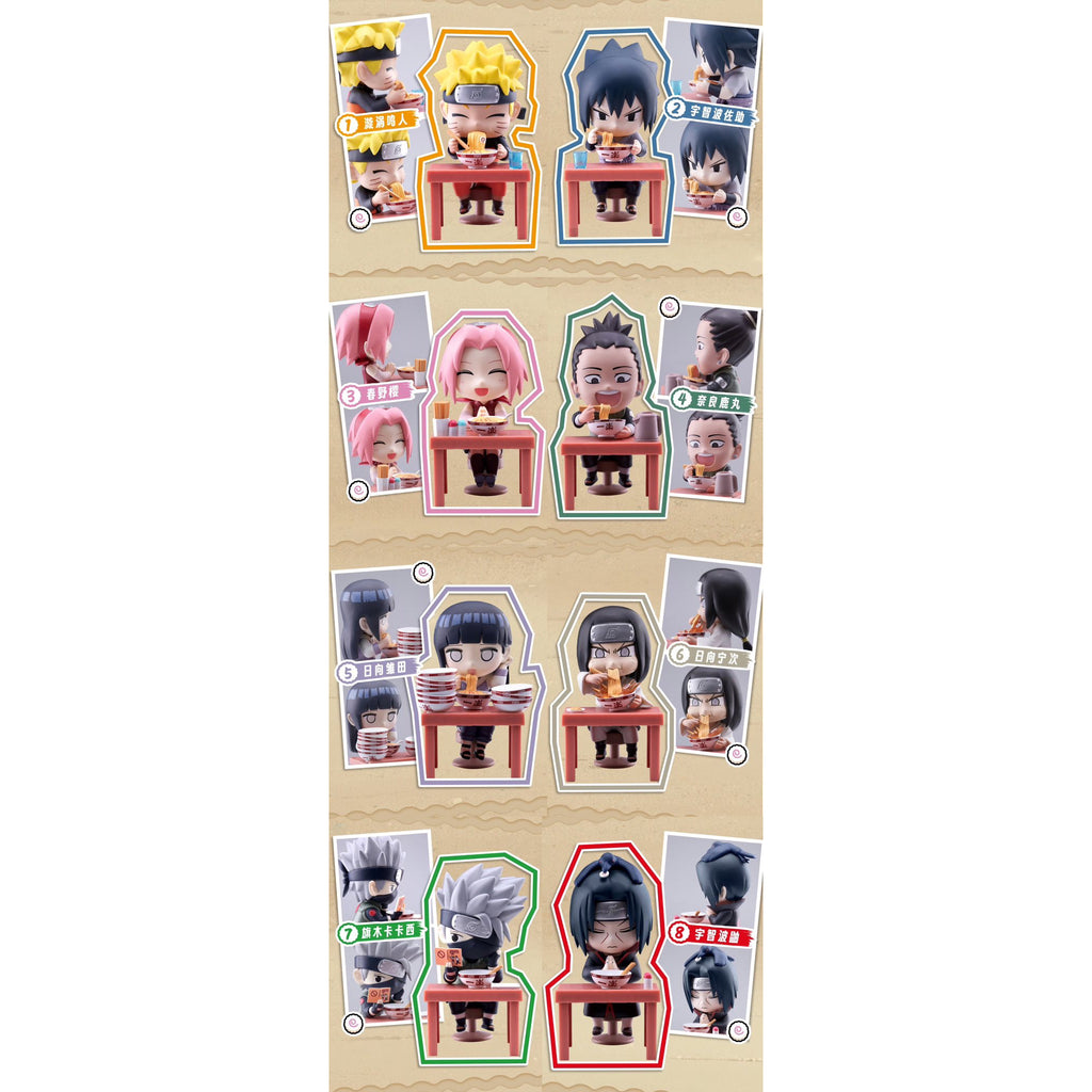 BNFIGURE Q NARUTO SHIPPUDEN RAMEN VER. (set of 8) 火影忍者 疾風傳 一樂拉麵