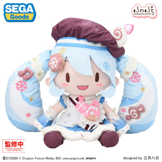 [Fuwa Petit] Snow Miku 2026 Dodeka Jumbo Plush 初音未來 毛公仔 雪初音