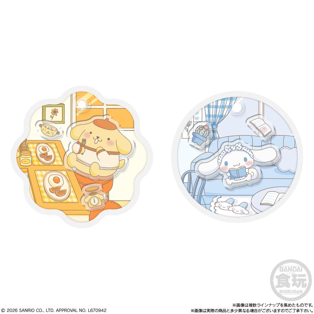 SANRIO CHARACTERS MILK CAPS SHEER CHARM & CHOCO BOLO (pack of 10) 三麗鷗