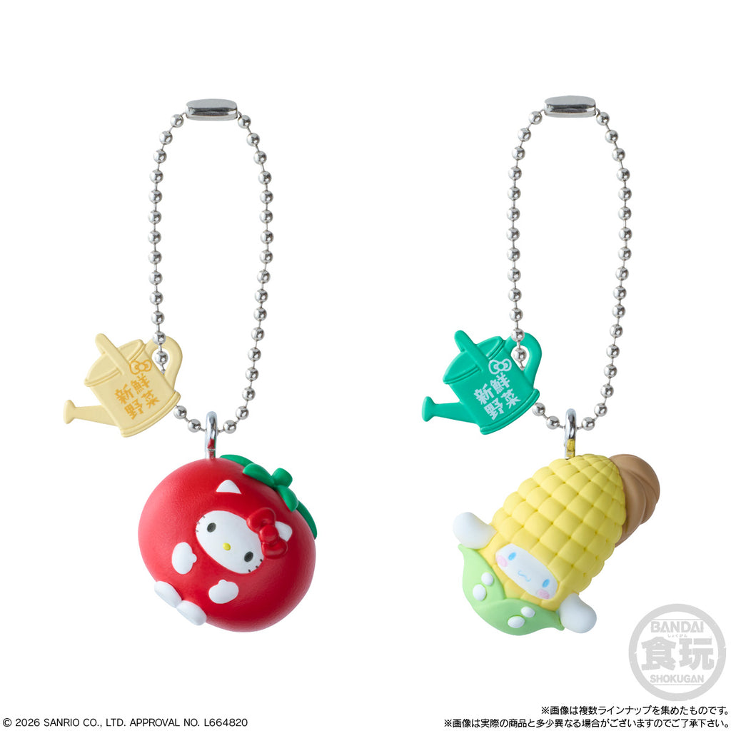 SANRIO CHARACTERS VEGETABLE CHARM SHOKUGAN BOX 3 (pack of 12) 三麗鷗