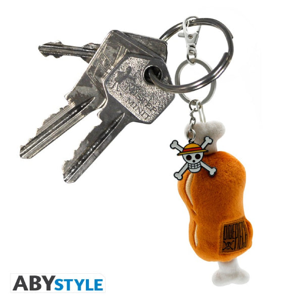 ONE PIECE - Plush Keychain "Meat on a bone" 海賊王 鎖匙扣 掛飾 吊飾