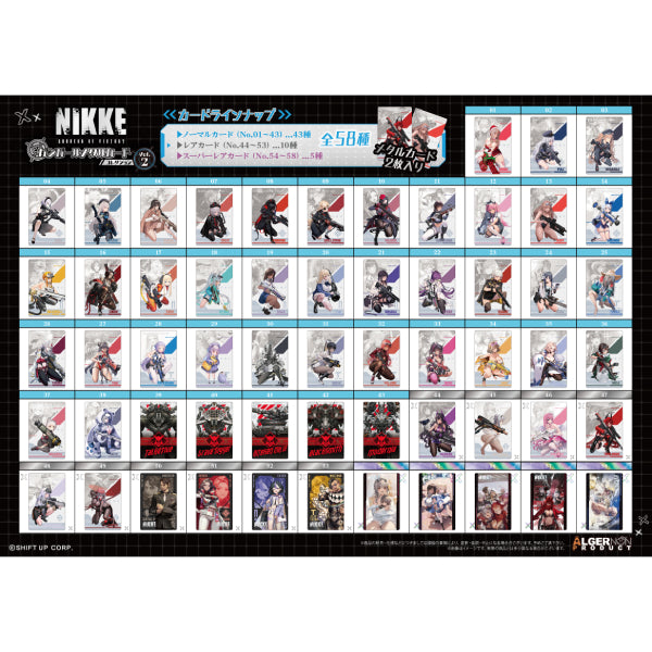 NIKKE Gun Girl Metal Card Collection Vol.2 (box of 10 packs) 勝利女神 妮姬 收藏卡