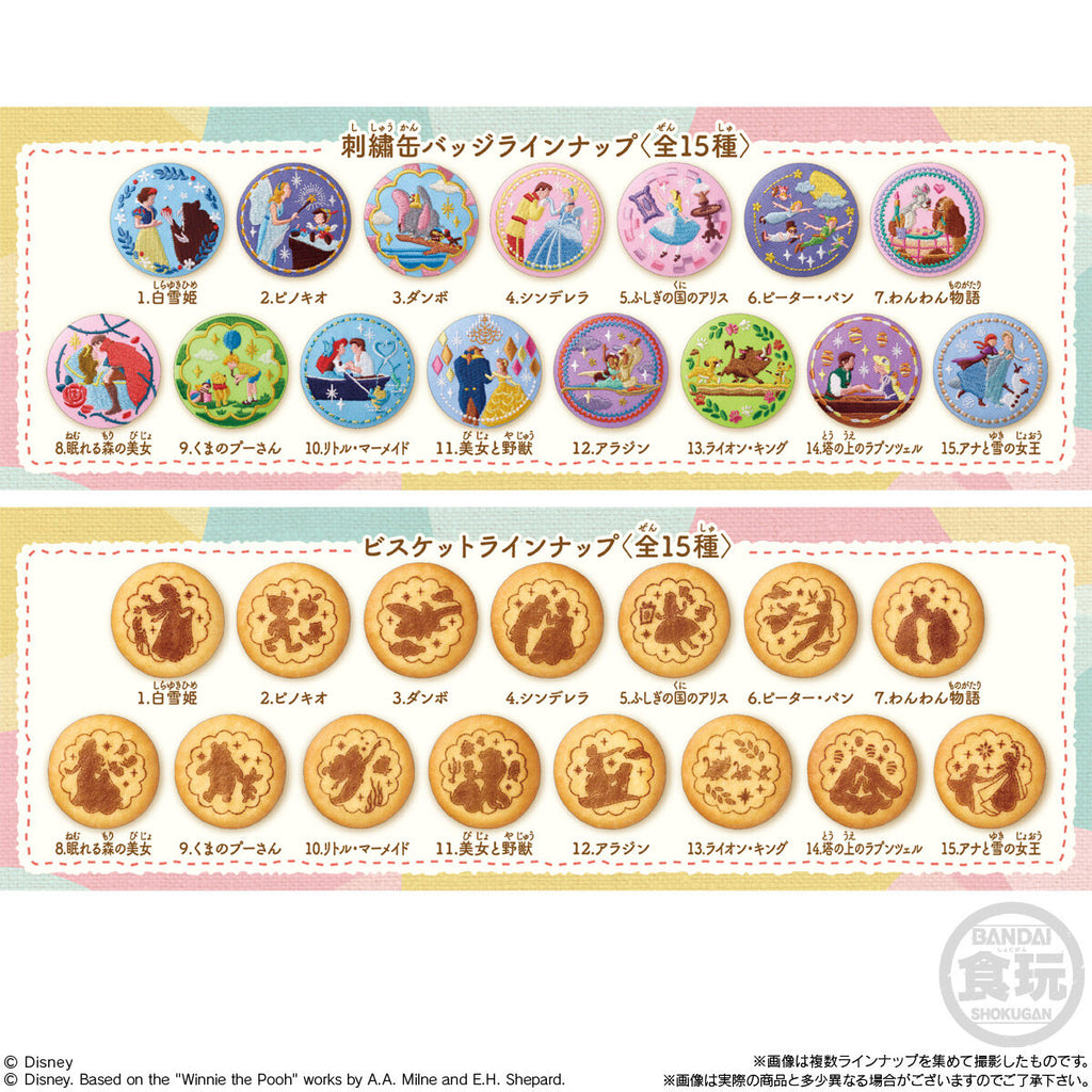 Disney Characters Embroidered Biscuit Badge vol. 1 (pack of 12) 迪士尼 刺繡 襟章