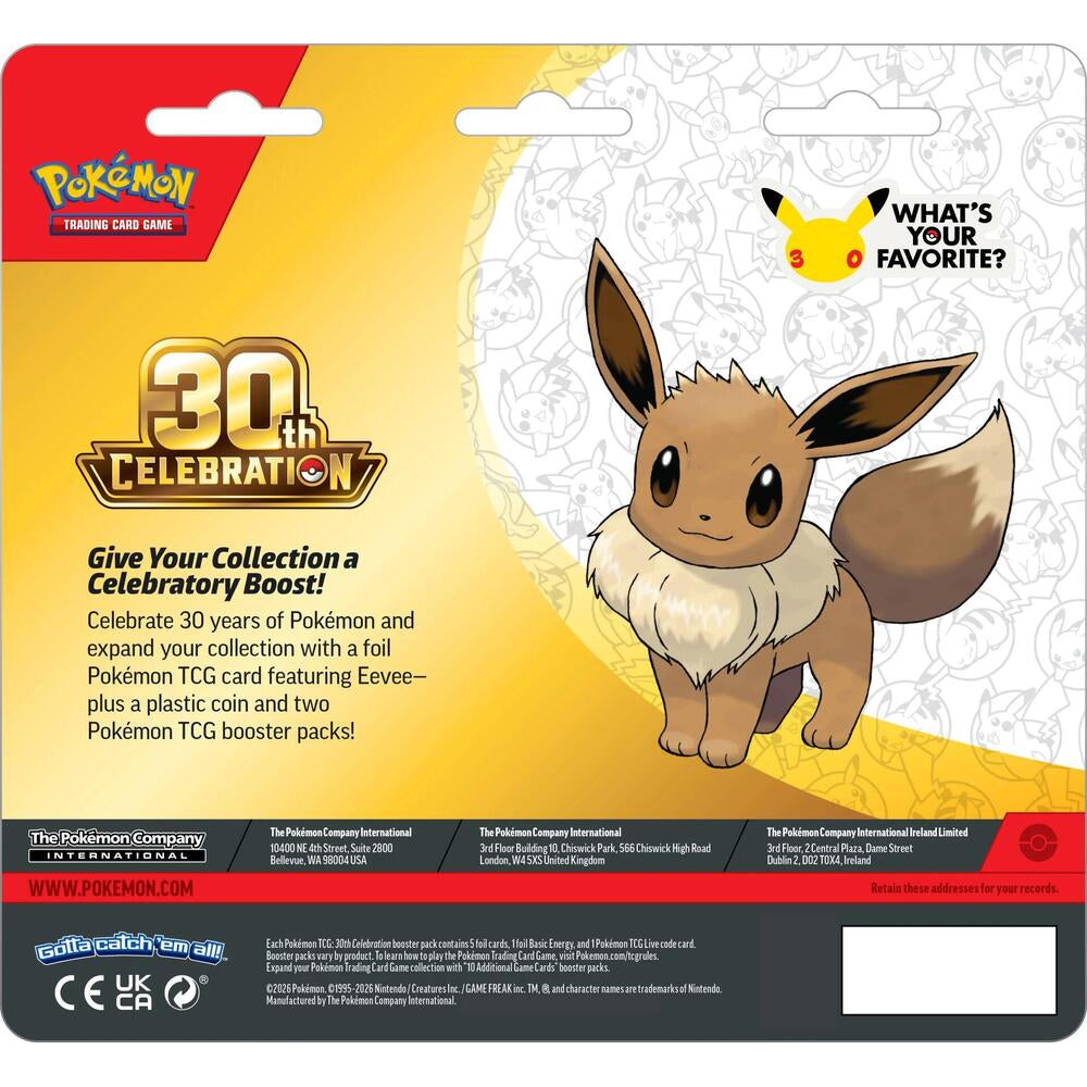 30th Celebration 2-Pack Blister - ME: 30th Celebration (ENG ver.) 寵物小精靈 寶可夢 30周年 對戰咭 PTCG