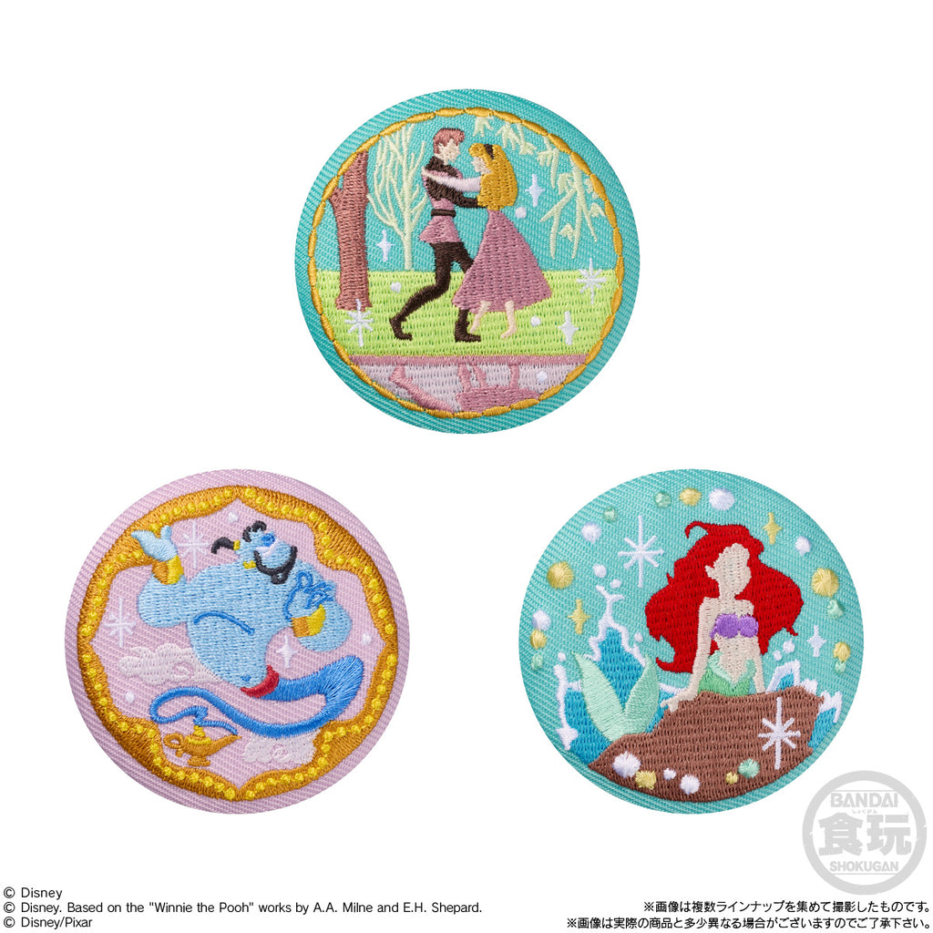 Disney Characters Embroidered Pin Badge Biscuit 3 (pack of 12) 迪士尼 刺繡 襟章