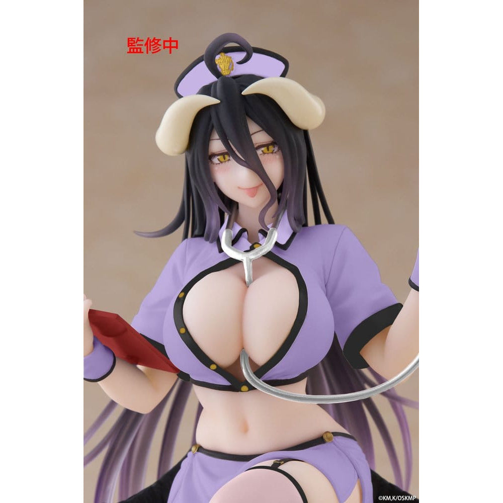 Overlord Desktop Cute Figure - Albedo (Nurse Ver.) Renewal 雅兒貝德