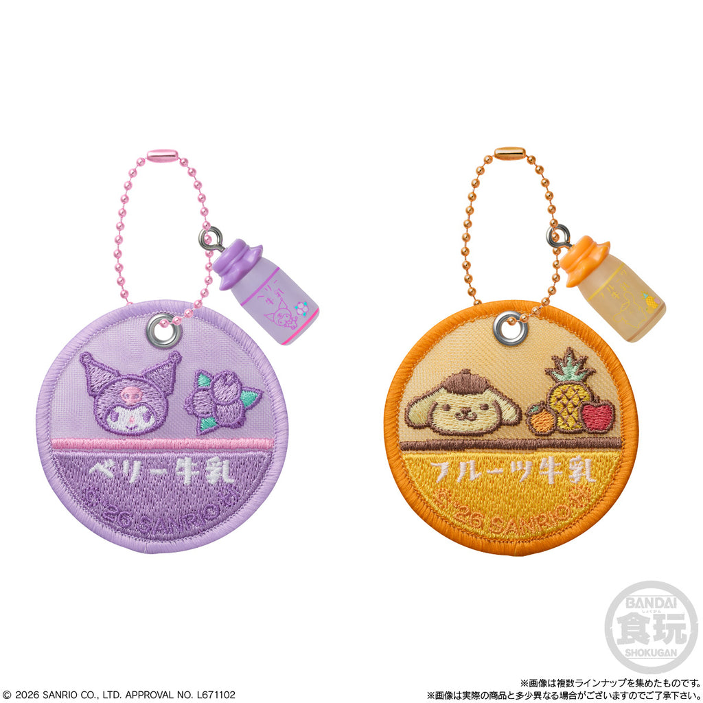 SANRIO CHARACTERS MILK CAPS SHEER CHARM & CHOCO BOLO (pack of 10) 三麗鷗