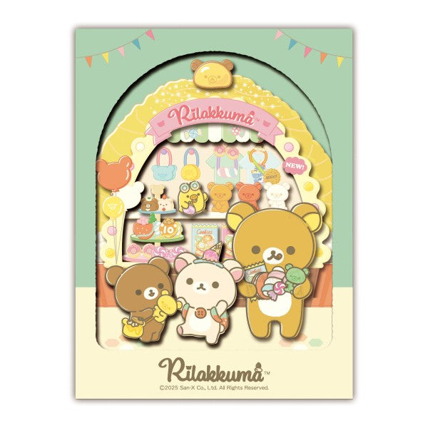 SA-M16 Rilakkuma PAPER SHADOW ART mini - Funny Amusement Park 紙影藝術 鬆弛熊 輕鬆小熊