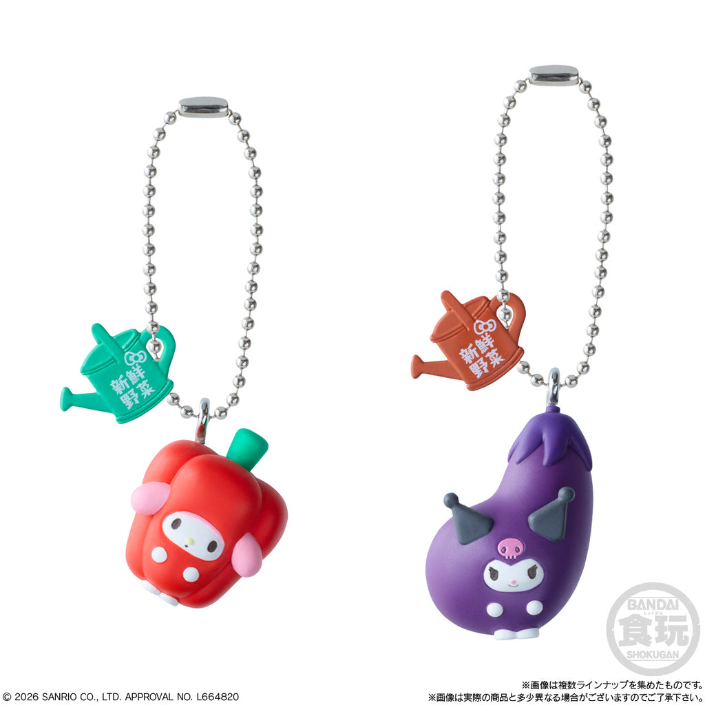 SANRIO CHARACTERS VEGETABLE CHARM SHOKUGAN BOX 3 (pack of 12) 三麗鷗