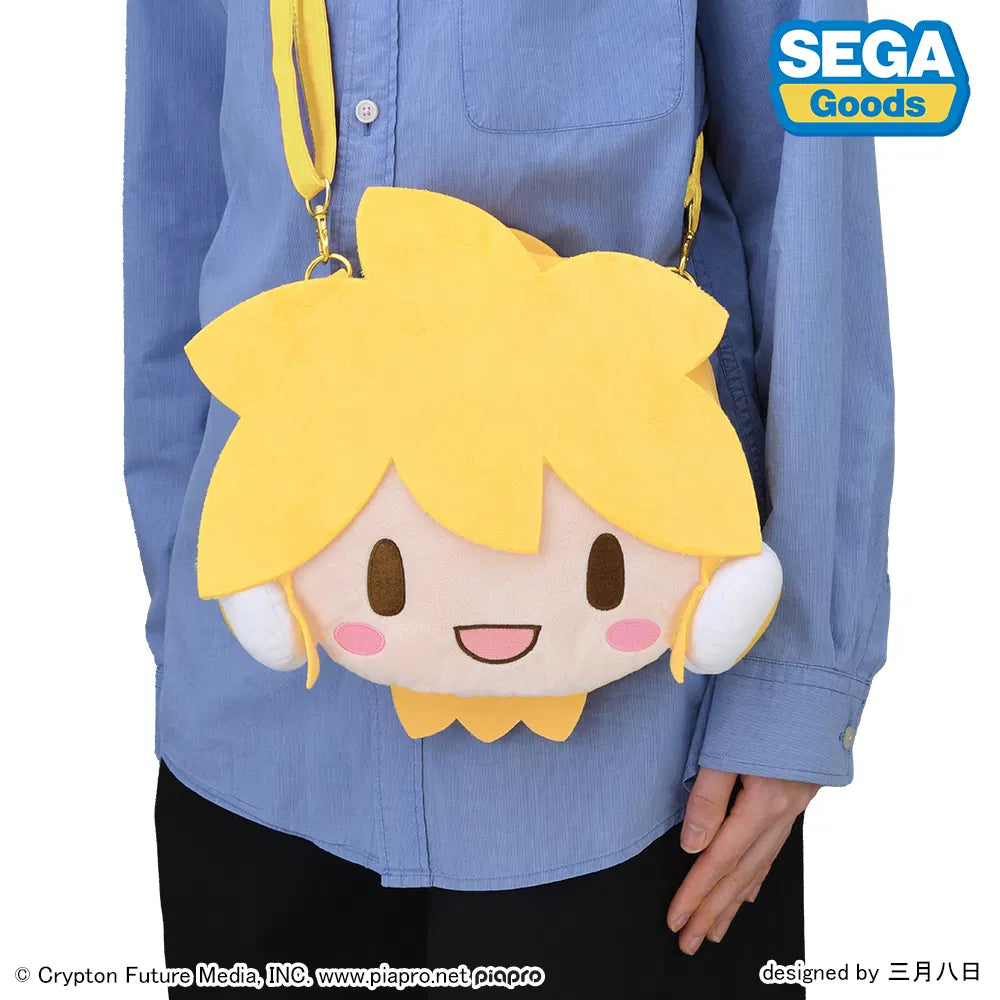 fuwa petit Kagamine Len Face Shoulder Bag (M) 造型斜孭袋 - 鏡音連 初音未來