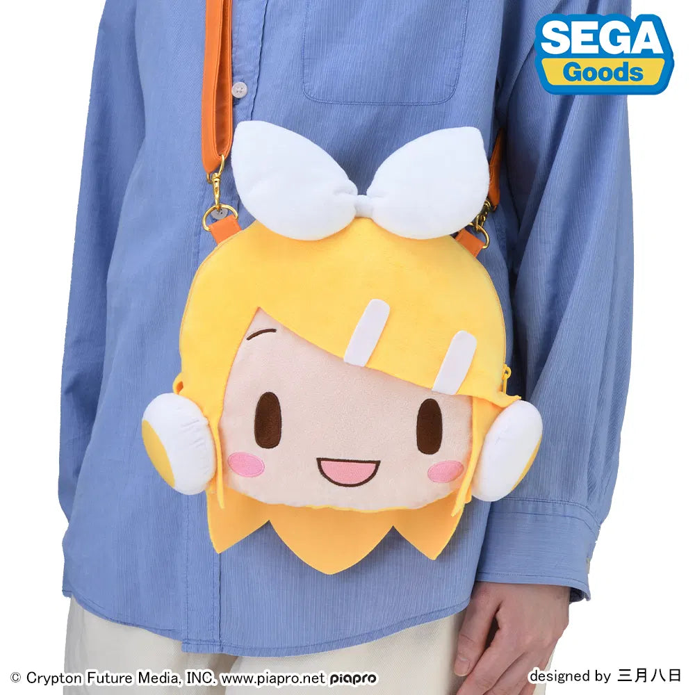 fuwa petit Kagamine Rin Face Shoulder Bag (M). 造型斜孭袋 - 鏡音鈴 初音未來