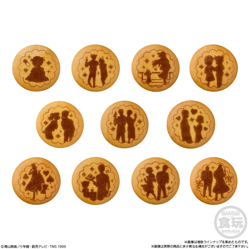 DETECTIVE CONANE MBROIDERY CAN BADGE WITH BISCUITS (pack of 12) 名偵探柯南 刺繡襟章 & 餅乾