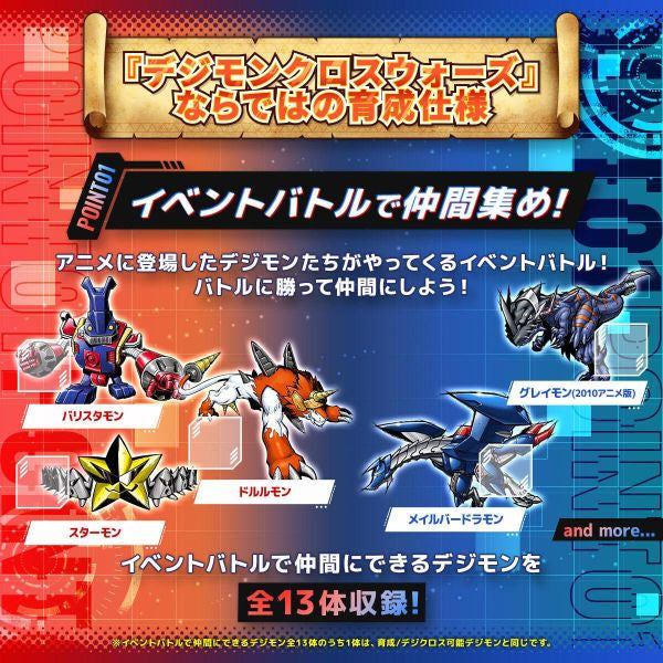 DIGIMON COLOR DIGIMON XROS WARS 15th Edition (XROS HEART / BLUE FLARE) 數碼暴龍 暴龍機 怪獸對打機