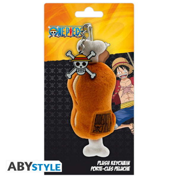 ONE PIECE - Plush Keychain "Meat on a bone" 海賊王 鎖匙扣 掛飾 吊飾