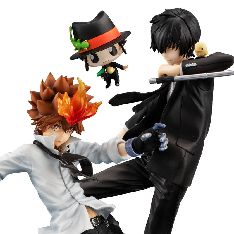 G.E.M. Series Katekyo Hitman Reborn! Tsunayoshi Sawada & Kyoya Hibari & Reborn set 家庭教師 澤田綱吉 雲雀恭彌 利邦