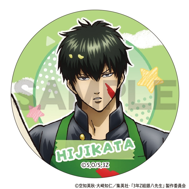 3rd Year Z Class Ginpachi Sensei Trading Can Badge School Festival Preparation (set of 7) 銀魂 襟章 徽章