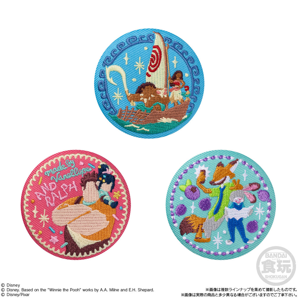 Disney Characters Embroidered Pin Badge Biscuit 3 (pack of 12) 迪士尼 刺繡 襟章