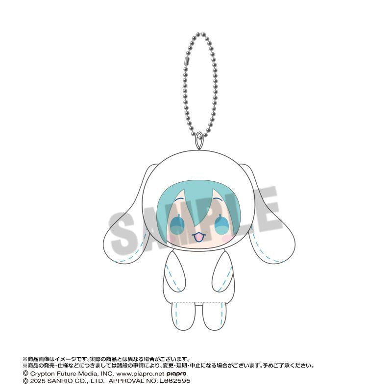 Hatsune Miku × Cinnamoroll Osuwari Club Plush Mascot (box of 6) 三麗鷗 玉桂狗 初音 未來