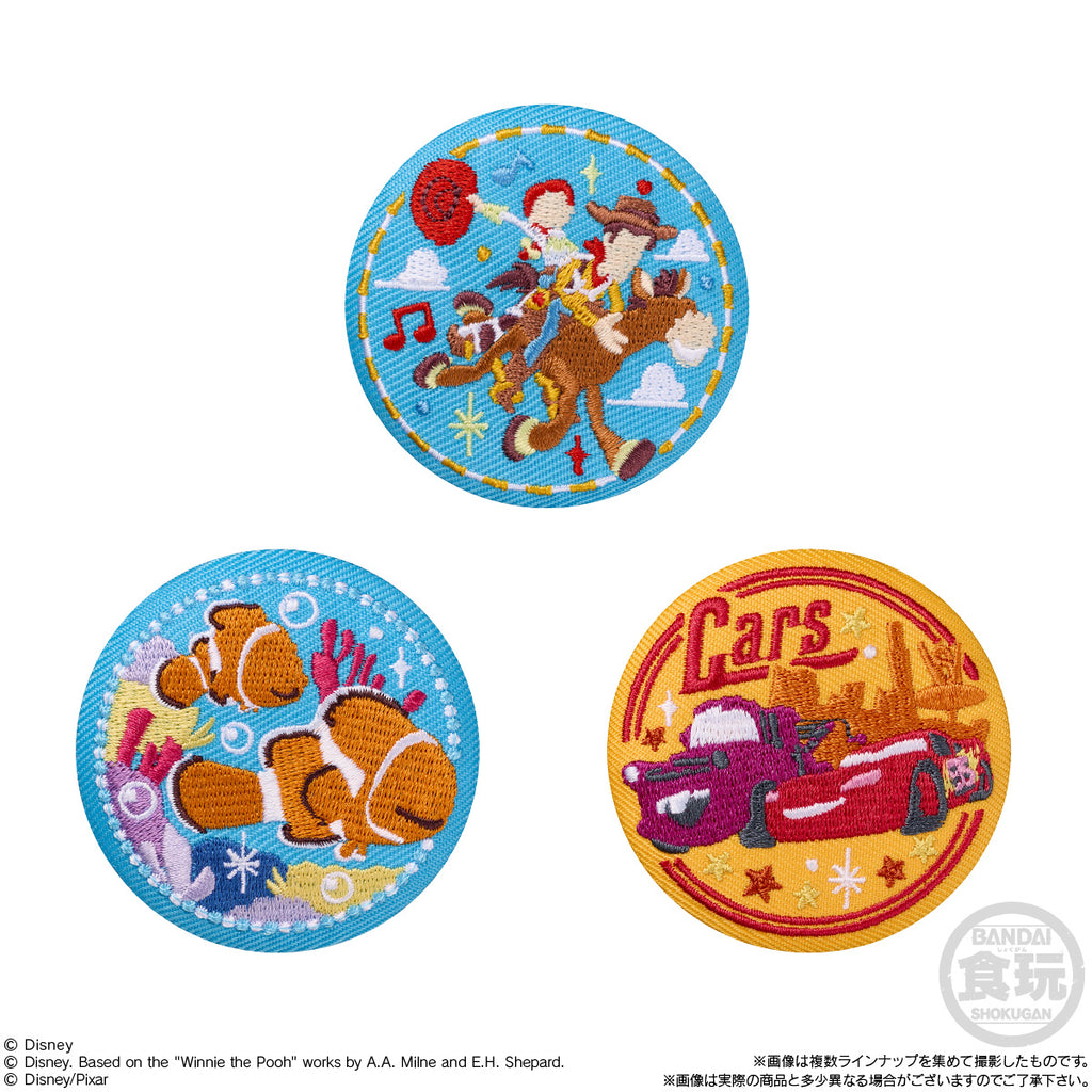 Disney Characters Embroidered Pin Badge Biscuit 3 (pack of 12) 迪士尼 刺繡 襟章