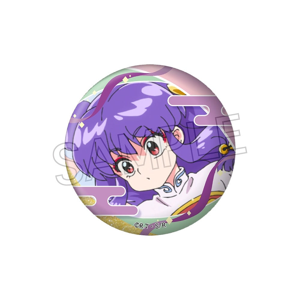 Ranma 1/2 Hundred Faces Can Badge vol.2 (set of 6) 亂馬 襟章 徽章