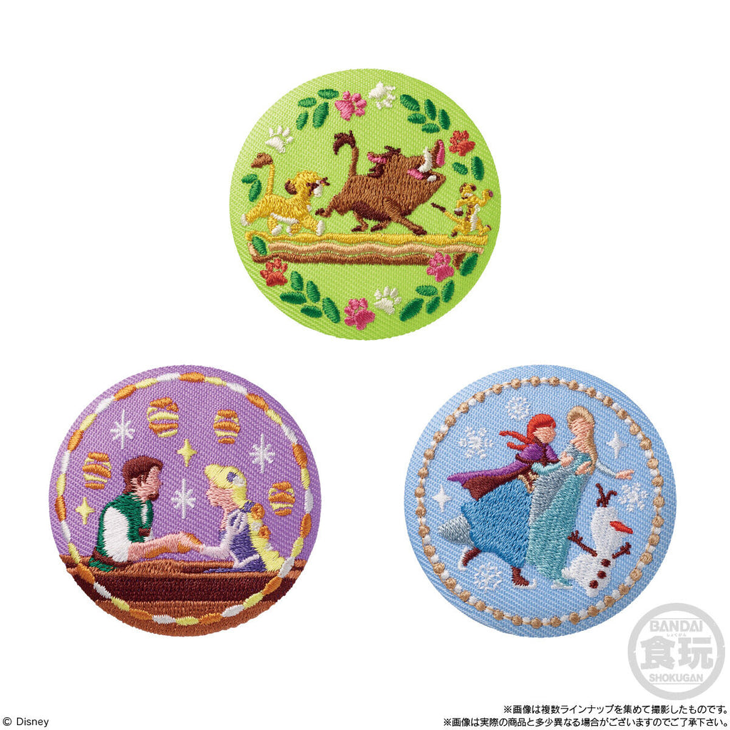 Disney Characters Embroidered Biscuit Badge vol. 1 (pack of 12) 迪士尼 刺繡 襟章