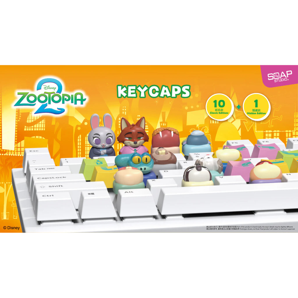 Disney Zootopia Keycap Blind Box (set of 10) 迪士尼優獸大都會 鍵帽