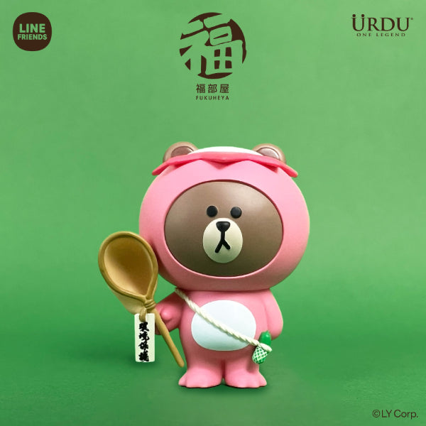 Urdu - Fukuheya Good Luck Brown Series 2 (box of 6) 福部屋 狸貓 河童 Line Friends