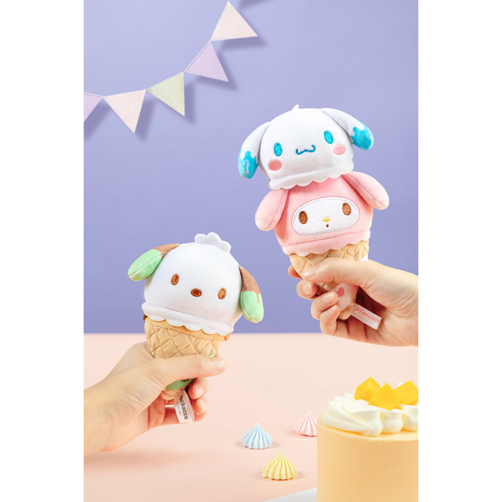 Sanrio characters Ice Cream Cone Series Plush Relaxing Toy (set of 6) 三麗鷗