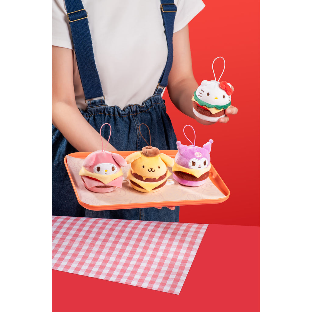 Sanrio characters Burger Series Plush Relaxing Toy (set of 6) 三麗鷗