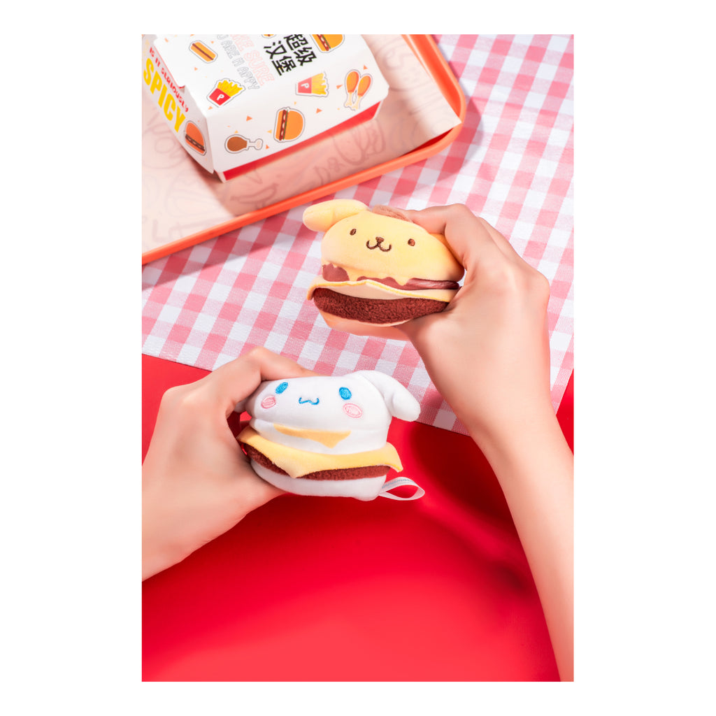 Sanrio characters Burger Series Plush Relaxing Toy (set of 6) 三麗鷗