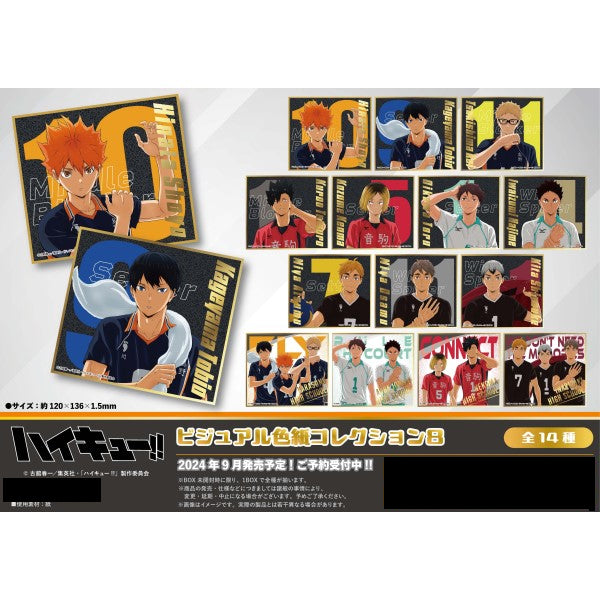 Haikyu!! Visual Shikishi Collection 8 (pack of 14) 排球少年 色紙 shikishi kirakira