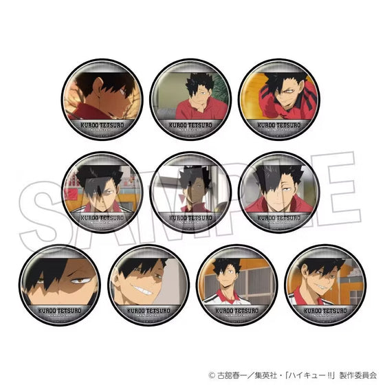 Haikyu!! Trading Can Badge Kuroo Tetsuro (set of 10) 排球少年 黑尾鐵朗 襟章