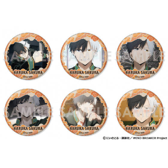 WIND BREAKER Tin Badge Set Sakura Haruka Full Selection (Set of 6) 防風少年 櫻遙 襟章