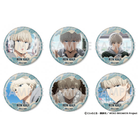 WIND BREAKER Tin Badge Set Kaji Ren Full Selection (Set of 6) 防風少年 梶蓮 襟章