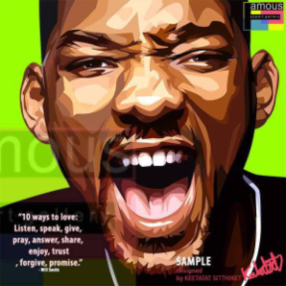 Pop Art Wall Decoration Drawing (Will Smith) 韋·史密夫 掛畫