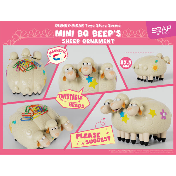 Disney Pixar Mini Bo Peep's Sheep Figure 彼思 迪士尼 反斗奇兵 寶貝 牧羊女 羊 ornament ...