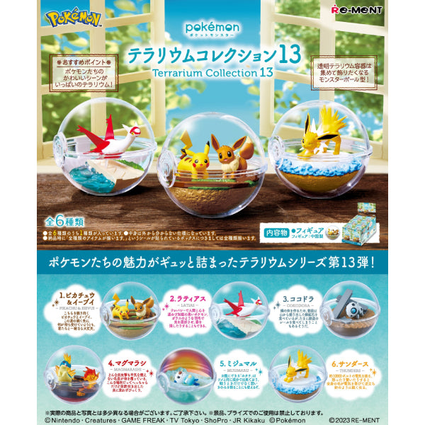 REMENT - POKEMON Terrarium 13 (set of 6) (2024 July Resale ver.) 寵物小精靈 寶可夢
