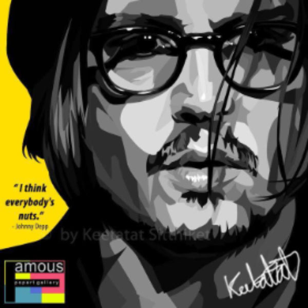 Pop Art Wall Decoration Drawing (Johnny Depp) 尊尼特普 掛畫