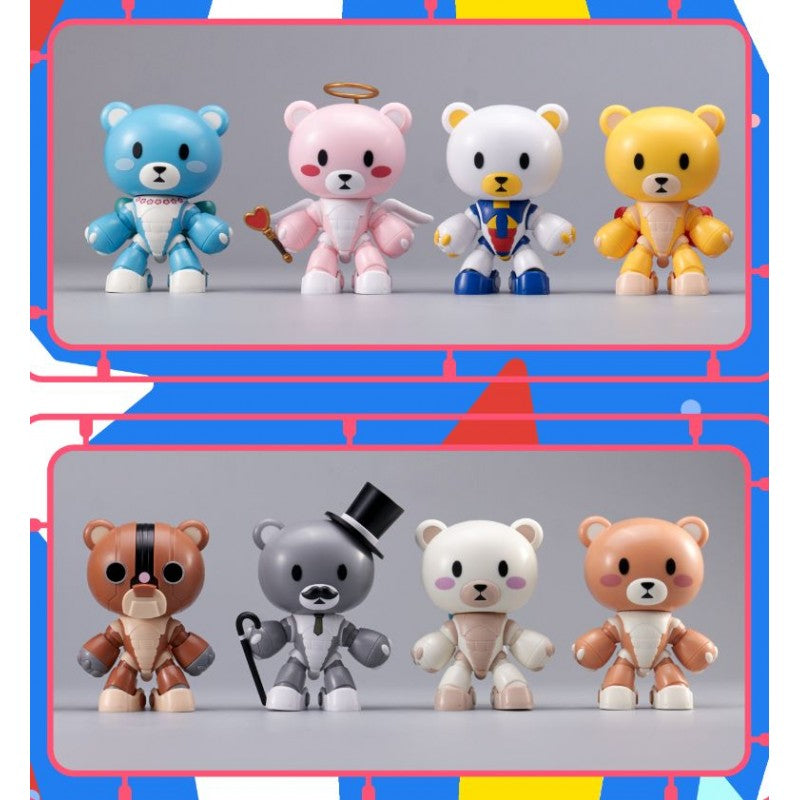 PLABAKO MOBILE SUIT GUNDAM BEARGGUY FAMILY (set of 8) 熊霸一家