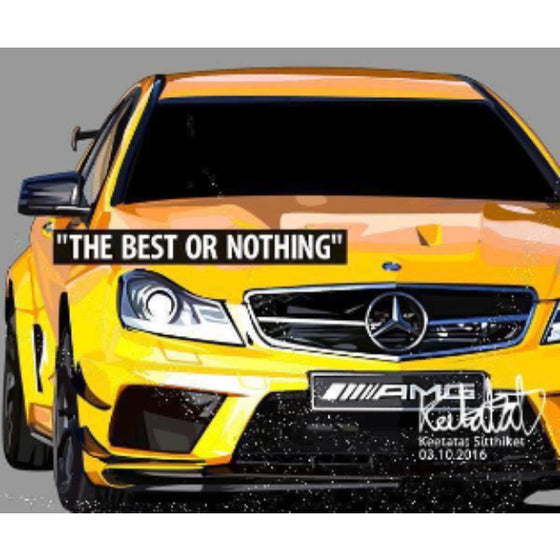 Pop Art Wall Decoration Drawing (Car - Benz) 掛畫