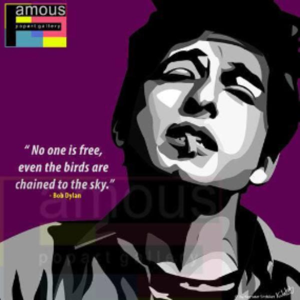 Pop Art Wall Decoration Drawing (Bob Dylan) 掛畫