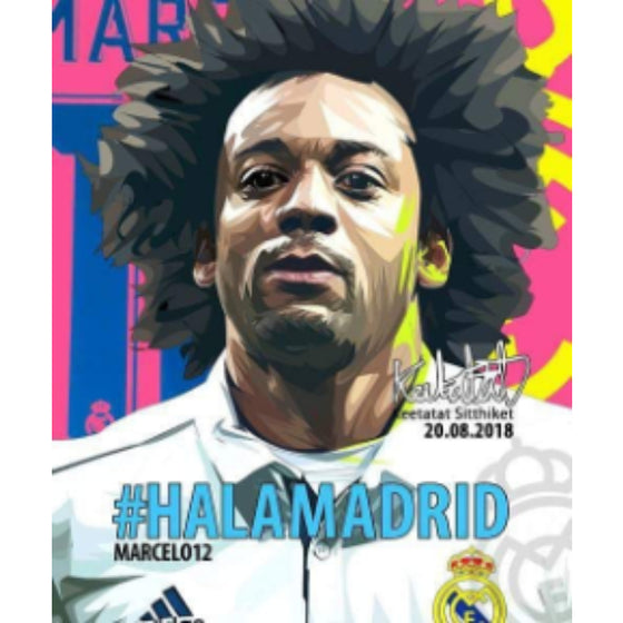 Pop Art Wall Decoration Drawing (Marcelo - Halamadrid) 掛畫