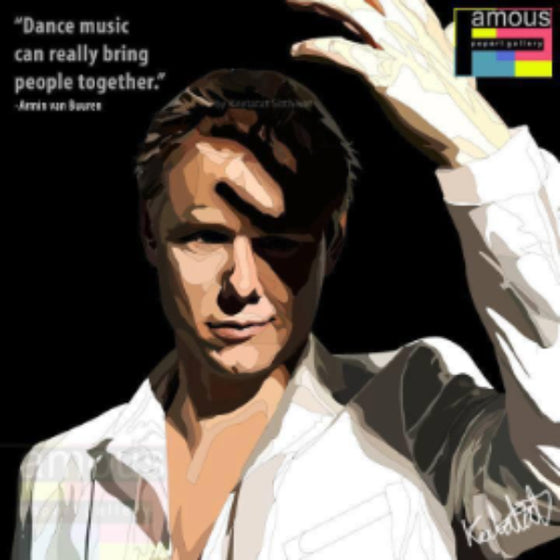 Pop Art Wall Decoration Drawing (Armin van Buuren) 掛畫