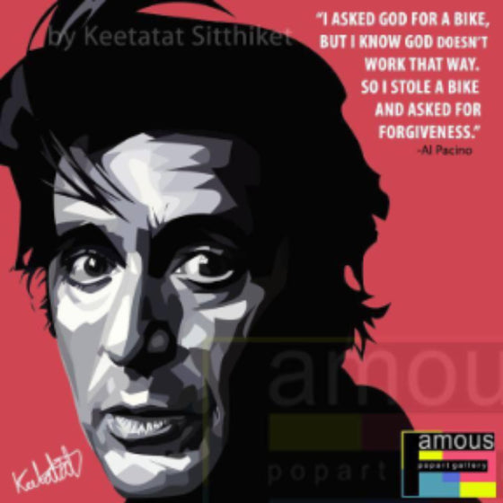 Pop Art Wall Decoration Drawing (Al Pacino) 阿爾·柏仙奴 掛畫