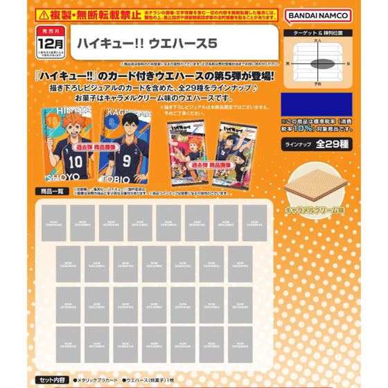 Haikyuu!! Wafer 5 (pack of 20) 排球少年 餅卡 食玩