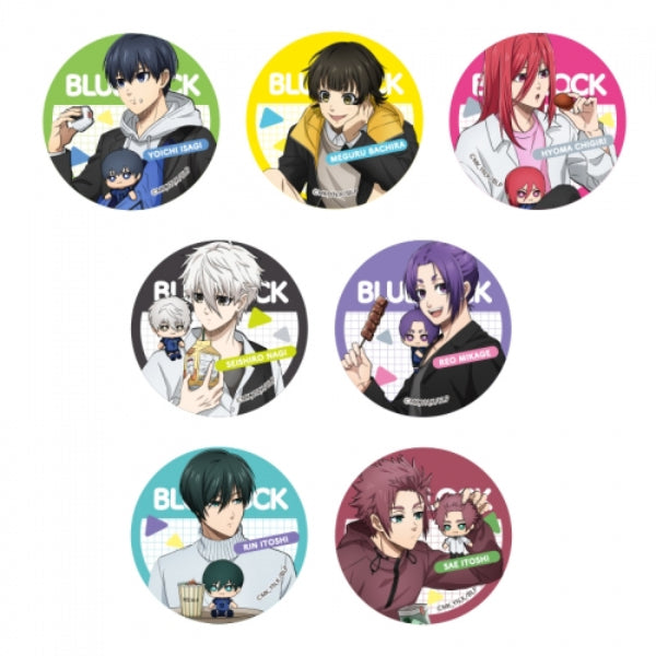 Blue Lock Trading Can Badge Food at Various Restaurants (Set of 7) 藍色監獄 襟章